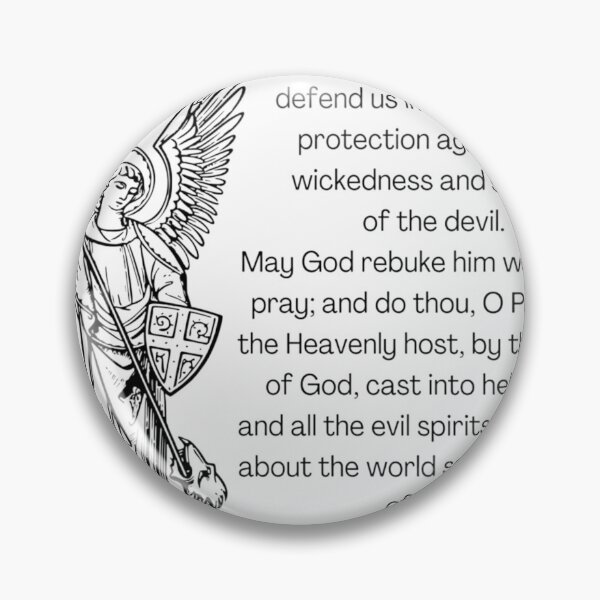 Item preview, St Michael the archangel prayer designed and sold by sincerely-olive.