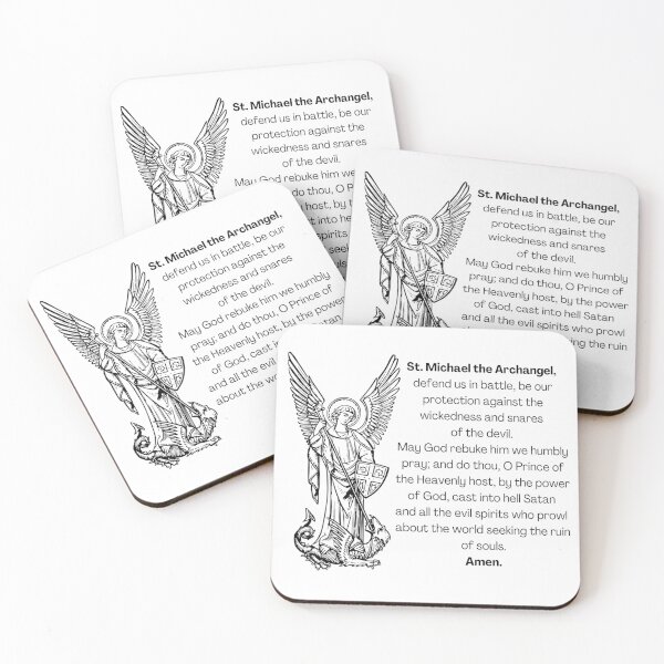 Item preview, St Michael the archangel prayer designed and sold by sincerely-olive.