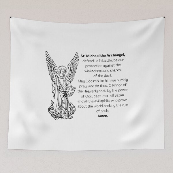 Item preview, St Michael the archangel prayer designed and sold by sincerely-olive.
