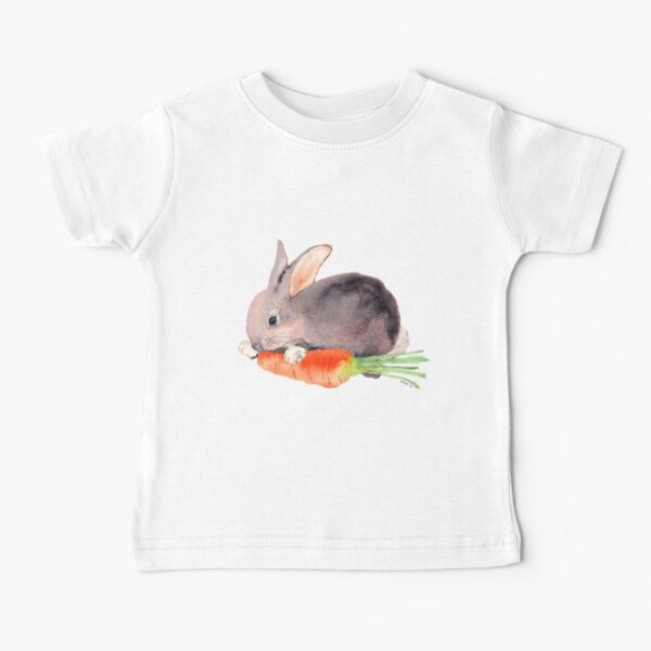 Bunny Rabbit with Carrot Baby T-Shirt