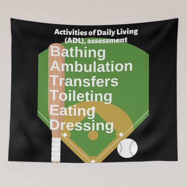 Item preview, Activities of Daily Living (ADL), Assessment: Batted Medical Mnemonic designed and sold by Caregiverology.