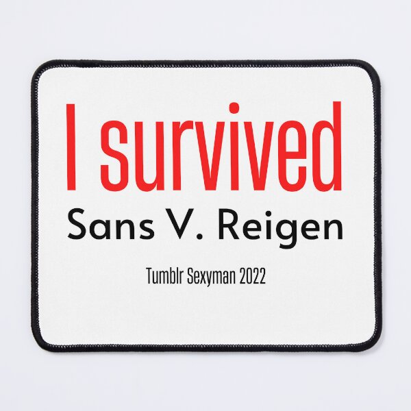 Item preview, I Survived Sans vs Reigen - Tumblr Sexyman Poll 2022 designed and sold by SundaySoup.