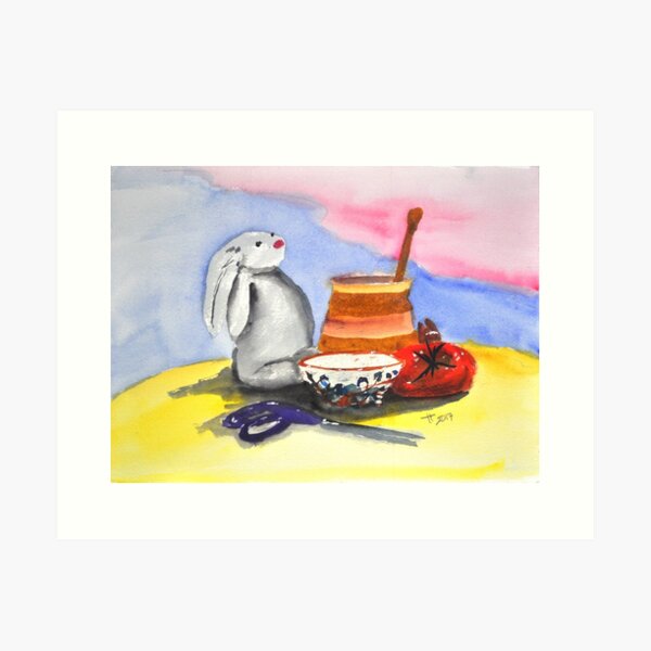 still life with Maurice Art Print