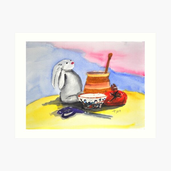 still life with Maurice Art Print