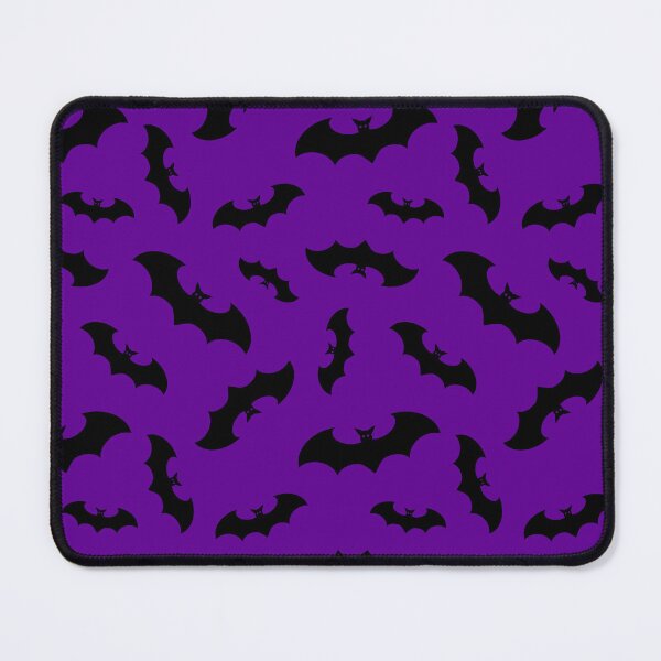 Item preview, Halloween Black Bats on Purple Background Repeating Pattern designed and sold by Sandy Richter.