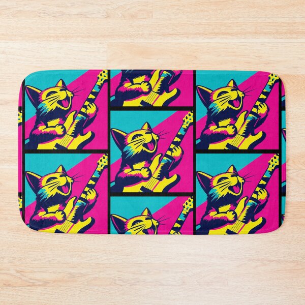 Item preview, Pop Art Cat Playing Guitar designed and sold by Lois Eastlund.