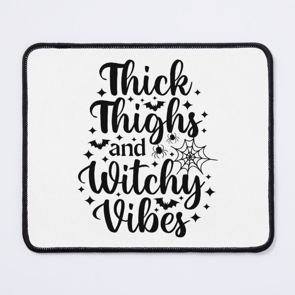 Item preview, Thick Thighs and Witchy Vibes - Halloween quotes designed and sold by print hasan.