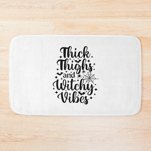 Item preview, Thick Thighs and Witchy Vibes - Halloween quotes designed and sold by print hasan.