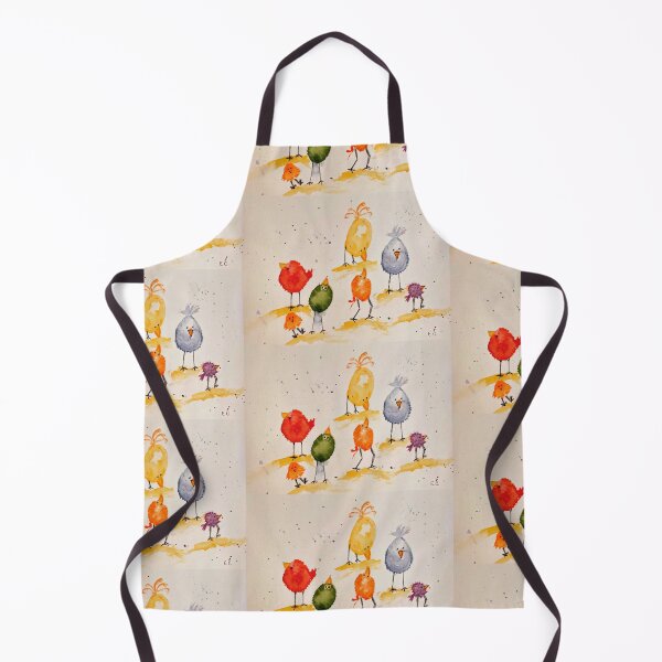 Item preview, collection of silly, colorful watercolor birds.  designed and sold by watercolorsLiz.