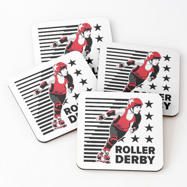 Item preview, Roller Derby Girl - Speed Lines - Black/Red - Roller Derby designed and sold by Design Raptor.