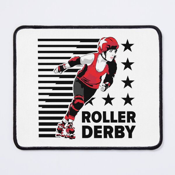 Item preview, Roller Derby Girl - Speed Lines - Black/Red - Roller Derby designed and sold by Design Raptor.