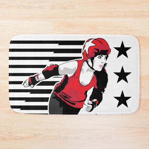 Item preview, Roller Derby Girl - Speed Lines - Black/Red - Roller Derby designed and sold by Design Raptor.
