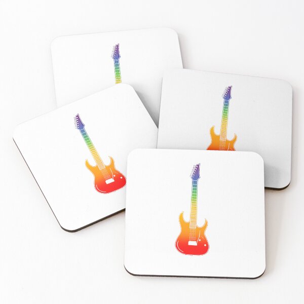 Item preview, Rainbow Guitar Illustration White designed and sold by Laaara1909.