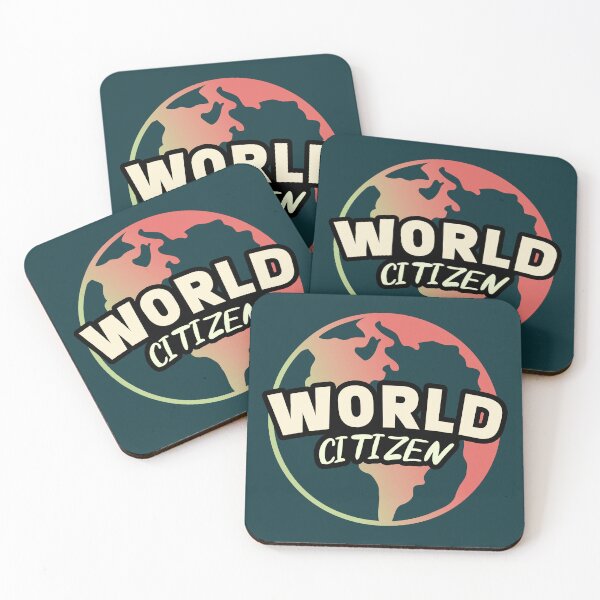 Item preview, World Citizen || Minimalist Planet Earth || Colorful World Map designed and sold by MadSwellDesigns.