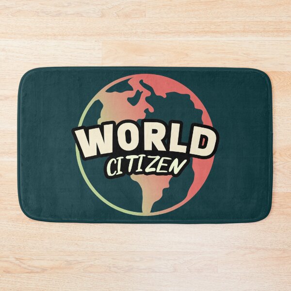 Item preview, World Citizen || Minimalist Planet Earth || Colorful World Map designed and sold by MadSwellDesigns.