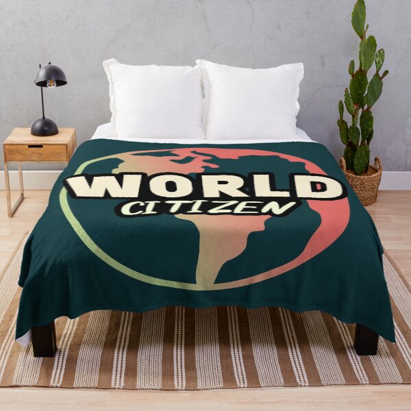 Item preview, World Citizen || Minimalist Planet Earth || Colorful World Map designed and sold by MadSwellDesigns.