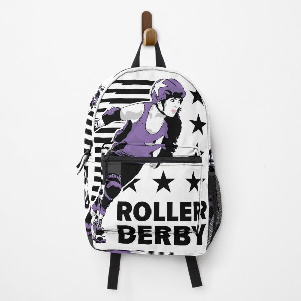 Item preview, Roller Derby Girl - Speed Lines - Black/Purple - Roller Derby designed and sold by Design Raptor.