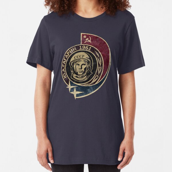 CCCP Yuri Gagarin 1961 V02 Slim Fit T-Shirt