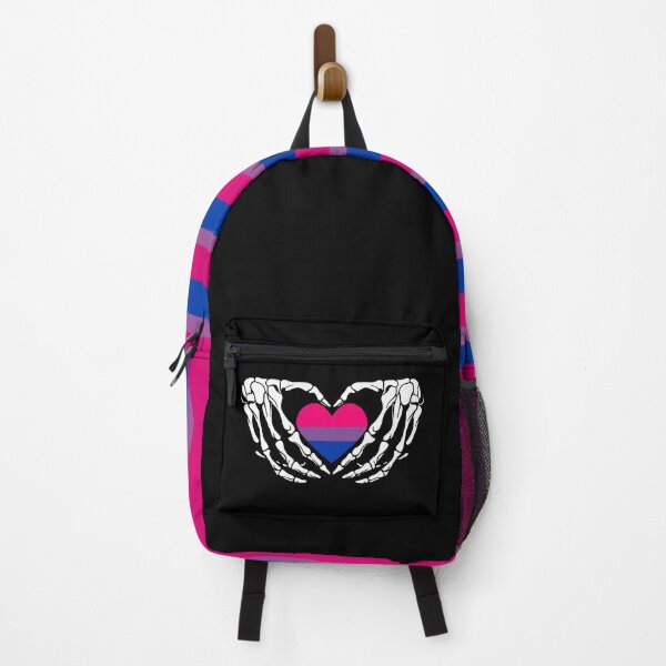 Item preview, Bisexual Pride Skeleton Halloween Bi Goth Heart designed and sold by prideXrainbow.