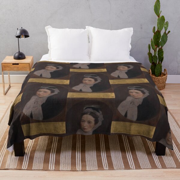 Item preview, Gustav Klimt Austrian painter Dame mit lila Schal (ca 1895) designed and sold by TeeARTHY.