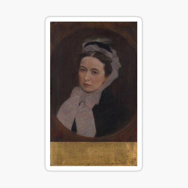 Item preview,  Gustav Klimt Austrian painter Dame mit lila Schal (ca 1895) designed and sold by TeeARTHY.