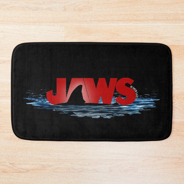 Item preview, JAWS LOGO with GREAT WHITE SHARK FIN EMERGING FROM THE OCEAN SURFACE designed and sold by KoolDsigns-FLIX.