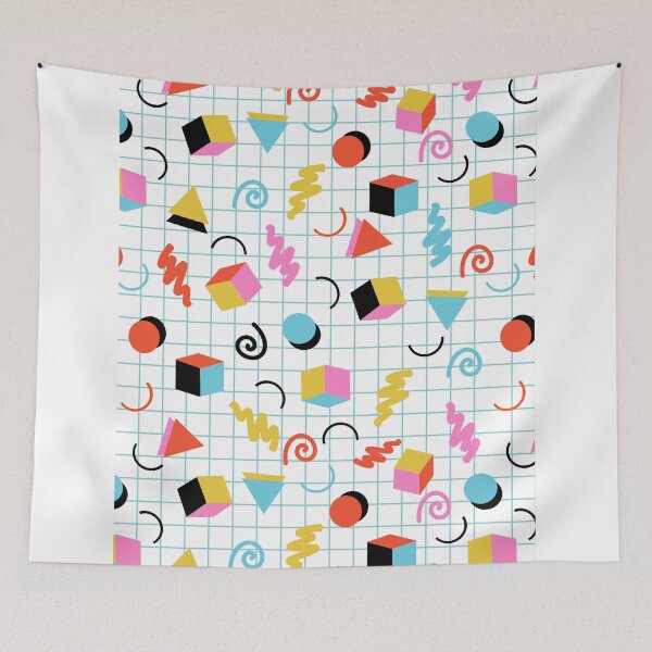 Item preview, Clutch - retro minimal geometric memphis trendy pattern gifts 80s style 1980's vibes designed and sold by wackadesigns.