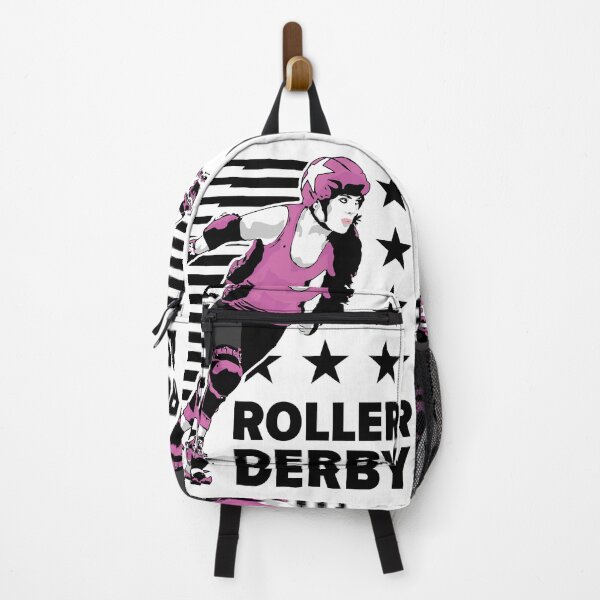 Item preview, Roller Derby Girl - Speed Lines - Black/Pink - Roller Derby designed and sold by Design Raptor.