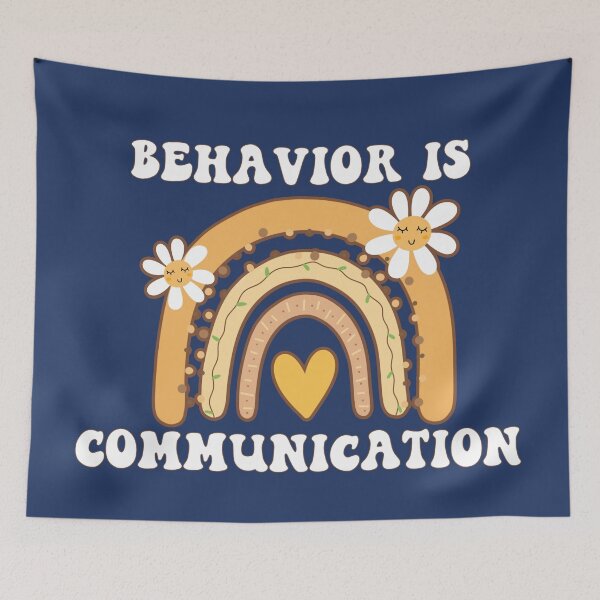Item preview, Behavior Is Communication SPED Teacher Gift, BCBA , autism , school psychology ,Special Ed Teacher designed and sold by BronikowskiART.