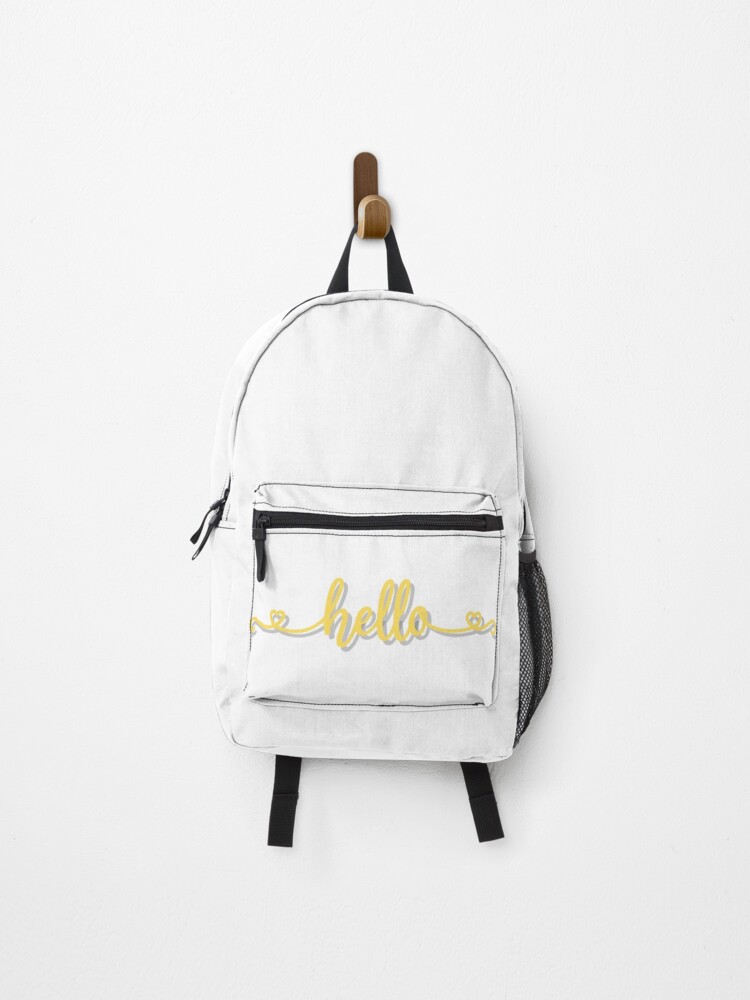 Thumbnail 1 of 3, Backpack, Hello designed and sold by MerWishes.