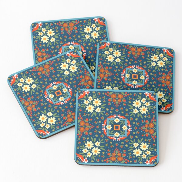 Item preview, Fox Flowers Bandana Design designed and sold by RDevane.