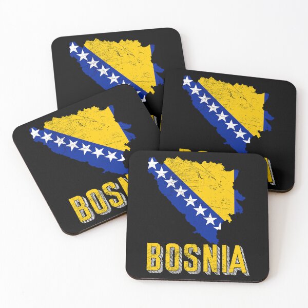 Item preview, Bosnia flag map designed and sold by Mila1946.