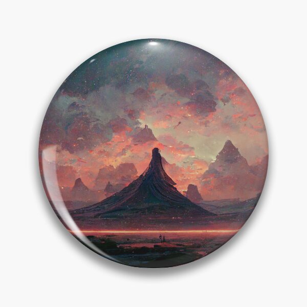Item preview, View of Mountain on Mars Sci-Fi designed and sold by Tekumart.