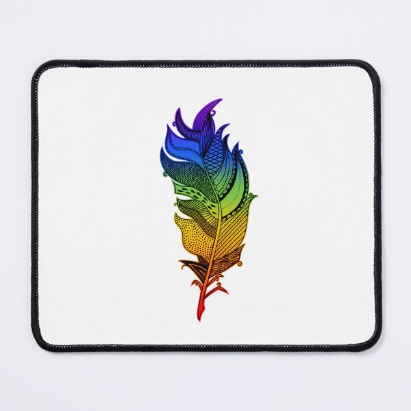 Artikelvorschau, Rainbow Feather Illustration (Transparent) entworfen und verkauft von Laaara1909.