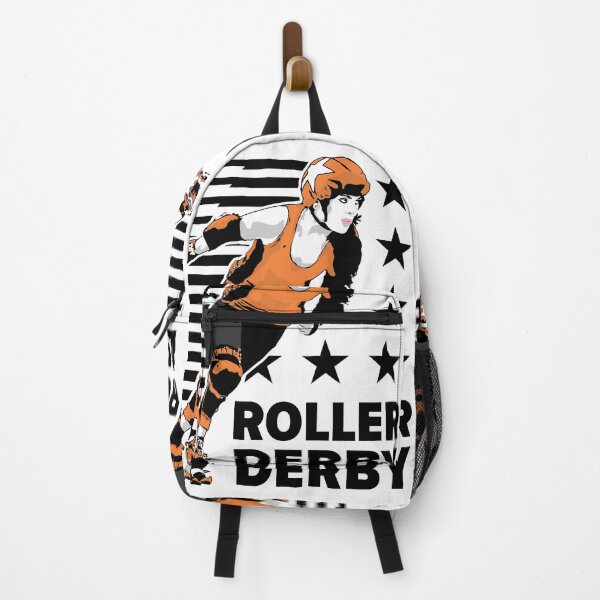 Item preview, Roller Derby Girl - Speed Lines - Black/Orange - Roller Derby designed and sold by Design Raptor.