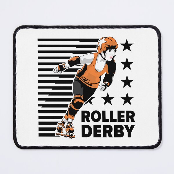 Item preview, Roller Derby Girl - Speed Lines - Black/Orange - Roller Derby designed and sold by Design Raptor.