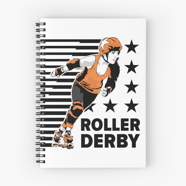 Item preview, Roller Derby Girl - Speed Lines - Black/Orange - Roller Derby designed and sold by Design Raptor.