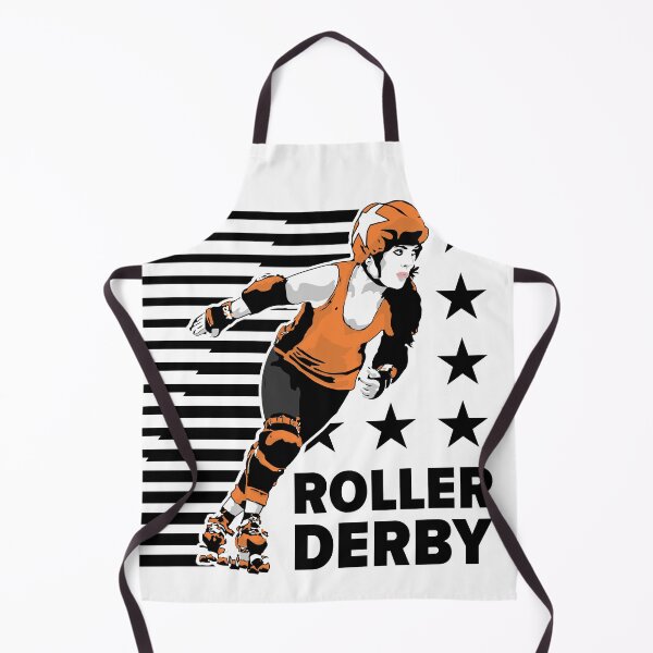 Item preview, Roller Derby Girl - Speed Lines - Black/Orange - Roller Derby designed and sold by Design Raptor.