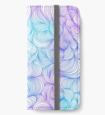 Blue and Purple Swirls iPhone Wallet/Case/Skin