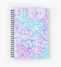 Blaue und lila Wirbel Spiralblock