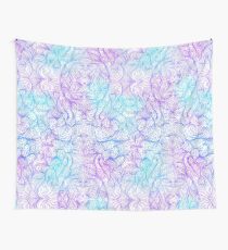 Blue and Purple Swirls Wall Tapestry