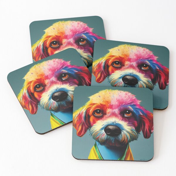 Item preview, Colourful Dog 03 designed and sold by snoutandbeak.