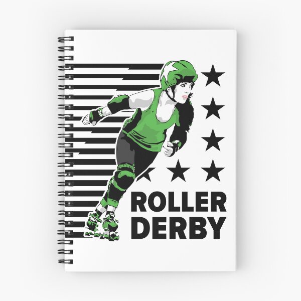 Item preview, Roller Derby Girl - Speed Lines - Black/Green - Roller Derby designed and sold by Design Raptor.