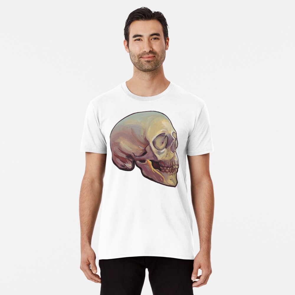 Human Skull Gouache Study Premium T-Shirt