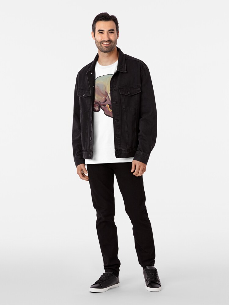 Alternate view of Human Skull Gouache Study Premium T-Shirt