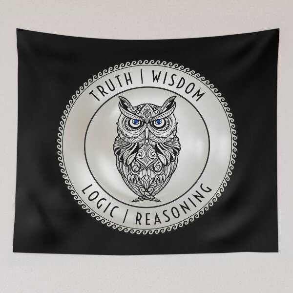 Item preview, Truth Wisdom Logic Reasoning Owl designed and sold by Yiorgos Designs.