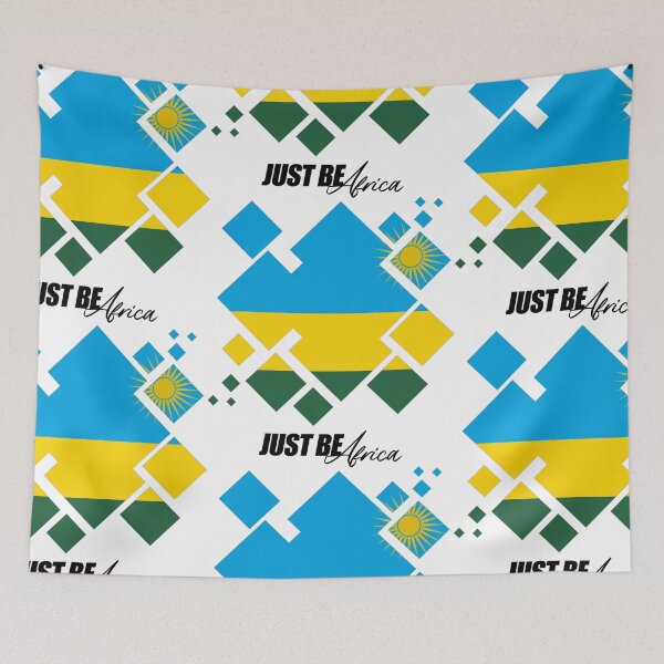 Item preview, Rwanda Cubed Flat - w/ text designed and sold by JustBeAfrica.