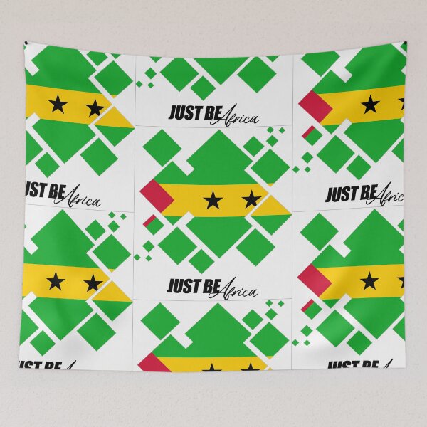 Item preview, São Tomé and Príncipe Cubed Flat - w/ text designed and sold by JustBeAfrica.