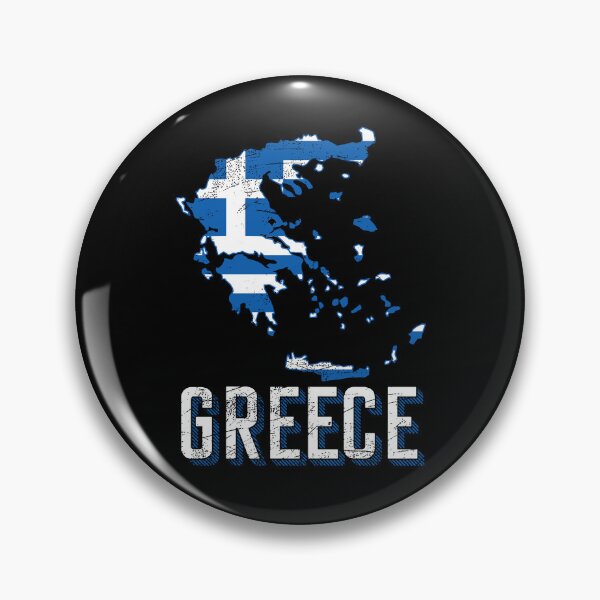 Item preview, Greece flag map designed and sold by Mila1946.