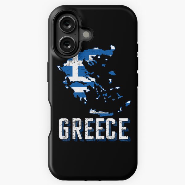 Item preview, Greece flag map designed and sold by Mila1946.